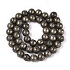 Natural Pyrite Beads Strands G-S249-01-8mm-2
