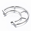 Hollow Alloy Pendant Links TIBE-S314-139P-RS-3