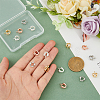 16Pcs 4 Colors Rack Plating Brass Micro Pave Cubic Zirconia Hanger Links KK-DC0003-65-3