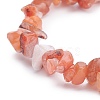 Natural Red Agate Chips Beaded Jewelry Set SJEW-JS01232-04-7