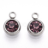 201 Stainless Steel Rhinestone Charms STAS-S068-06-2