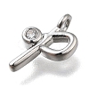 Brass Micro Pave Cubic Zirconia Pendants KK-B132-12P-P-2