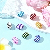 8Pcs 8 Colors Glass Imitation Jade Beads GLAA-YW0005-72-5