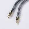 Nylon Twisted Cord Bracelet Making MAK-F018-07G-RS-5