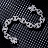 Hip-hop Alloy Micro Pave Cubic Zirconia Link Chain Bracelets for Women LS-KD4183-2-2