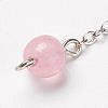 Chakra Natural Rose Quartz Dowsing Pendulums G-F516-01C-5