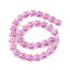 Transparent Glass Beads Strands LAMP-F029-03D-2