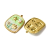 304 Stainless Steel Enamel Pendants X1-STAS-L299-18G-02-2