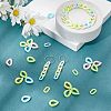 1000Pcs 10 Style Opaque Acrylic Linking Rings FIND-CA0004-84-4