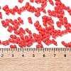 Rubberized Style Glass Seed Beads SEED-Z003-01E-4
