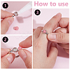1Pc 925 Sterling Silver Adjustable Ring Components STER-BC0002-66P-02-4