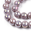 Electroplate Opaque Glass Beads Strands X-GLAA-T032-P6mm-AB07-2