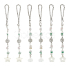 Natural Shell Cloud & Flower & Star Pendant Decoration HJEW-OC00289-1