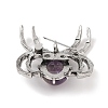Natural Amethyst Brooches G-A224-01AS-10-2