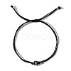 Acrylic Letter C Adjustable Braided Cord Bracelets for Men GX4208-3-1