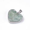 Natural Green Aventurine Pendants X-STAS-T043-01I-2