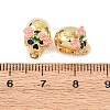 Rack Plating Brass European Beads KK-B076-18G-1-3
