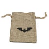 Halloween Burlap Packing Pouches Drawstring Bags ABAG-WH0044-30A-1