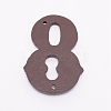 Iron Home Address Number X-AJEW-WH0018-93H-2