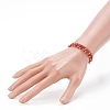Glass & Brass Stretch Beaded Bracelets Sets BJEW-JB06151-3