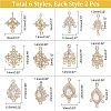 12Pcs 6 Style Links Making Finding Kit DIY-CA0004-74-2