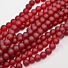 Baking Paint Transparent Glass Bead Strands X-GLAA-S031-10mm-14-1