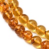 Natural Amber Beads Strands G-L095-B01-8mm-02-4