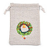Christmas Cotton Cloth Storage Pouches ABAG-M004-02C-2