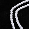 Synthetic White Agate Beads Strands G-D419-4mm-01-3