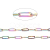 Ion Plating(IP) 304 Stainless Steel Paperclip Chains CHS-O010-03MC-4