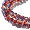 Crackle Glass Beads Strands CCG-C002-6mm-11-3
