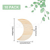 Unfinished Wooden Crescent Moon Shape WOOD-WH0124-09-2