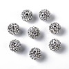 Grade A Rhinestone Pave Disco Ball Beads RB-Q102-12-1