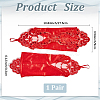 Polyester Long Paillette Embroidery Lace Gloves AJEW-WH20006-119C-2