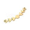304 Stainless Steel Pendants STAS-S123-01G-01-2