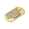 201 Stainless Steel Pendants STAS-R002-02G-02-2