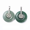 Natural Green Aventurine Pendants G-F640-C07-2