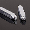 Iron Metal Stamps AJEW-BC0005-77D-3