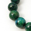 Synthetic Chrysocolla Beads Strands G-L529-B01-6mm-5