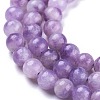 Natural Lepidolite/Purple Mica Stone Beads Strands G-K410-06-8mm-3