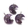 Natural Amethyst Tree of Life Wire Wrapped Pendants G-L520-E02-R-NF-1