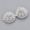 Rack Plating Brass Cage Pendants KK-T053-05S-2