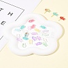 50Pcs Transparent Spray Painted Glass Beads GLAA-FS0002-06A-10