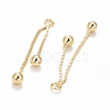 Rack Plating Brass Tassel Pendants KK-C236-02G-2