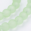 Baking Paint Transparent Glass Bead Strands X-GLAA-S031-8mm-29-3