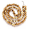 Electroplated Synthetic Non-magnetic Hematite Beads Strands G-T139-62B-2