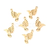 304 Stainless Steel Pendants STAS-O142-37G-1