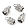 Non-Tarnish 304 Stainless Steel Cord Ends STAS-Z084-07P-03-1