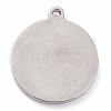 304 Stainless Steel Pendants X-STAS-O140-02P-K-2