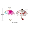 18Pcs 9 Style Printed Acrylic Pendants KY-LS0001-28-3